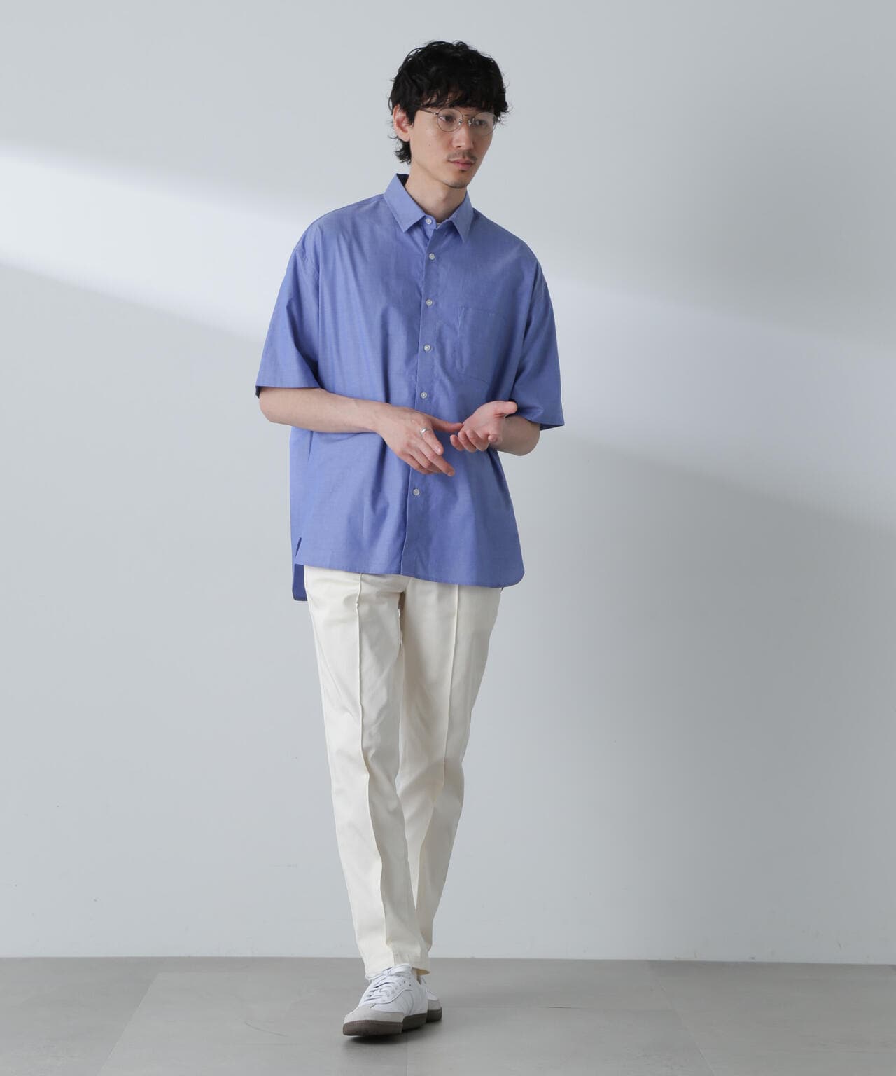 BIGシャンブレーシャツ 半袖 6724221215