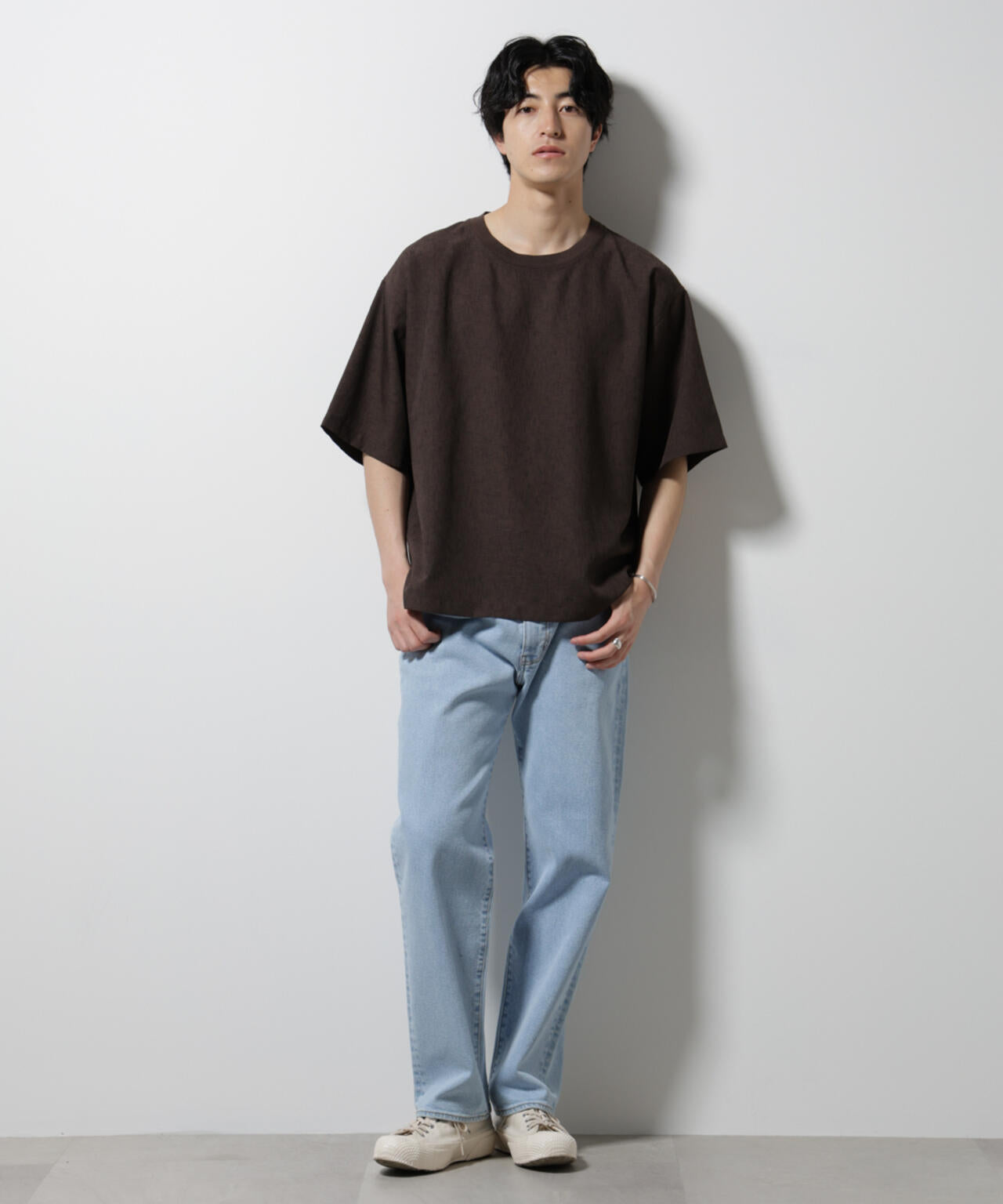 テックリネン布帛Tシャツ 半袖 6725124222