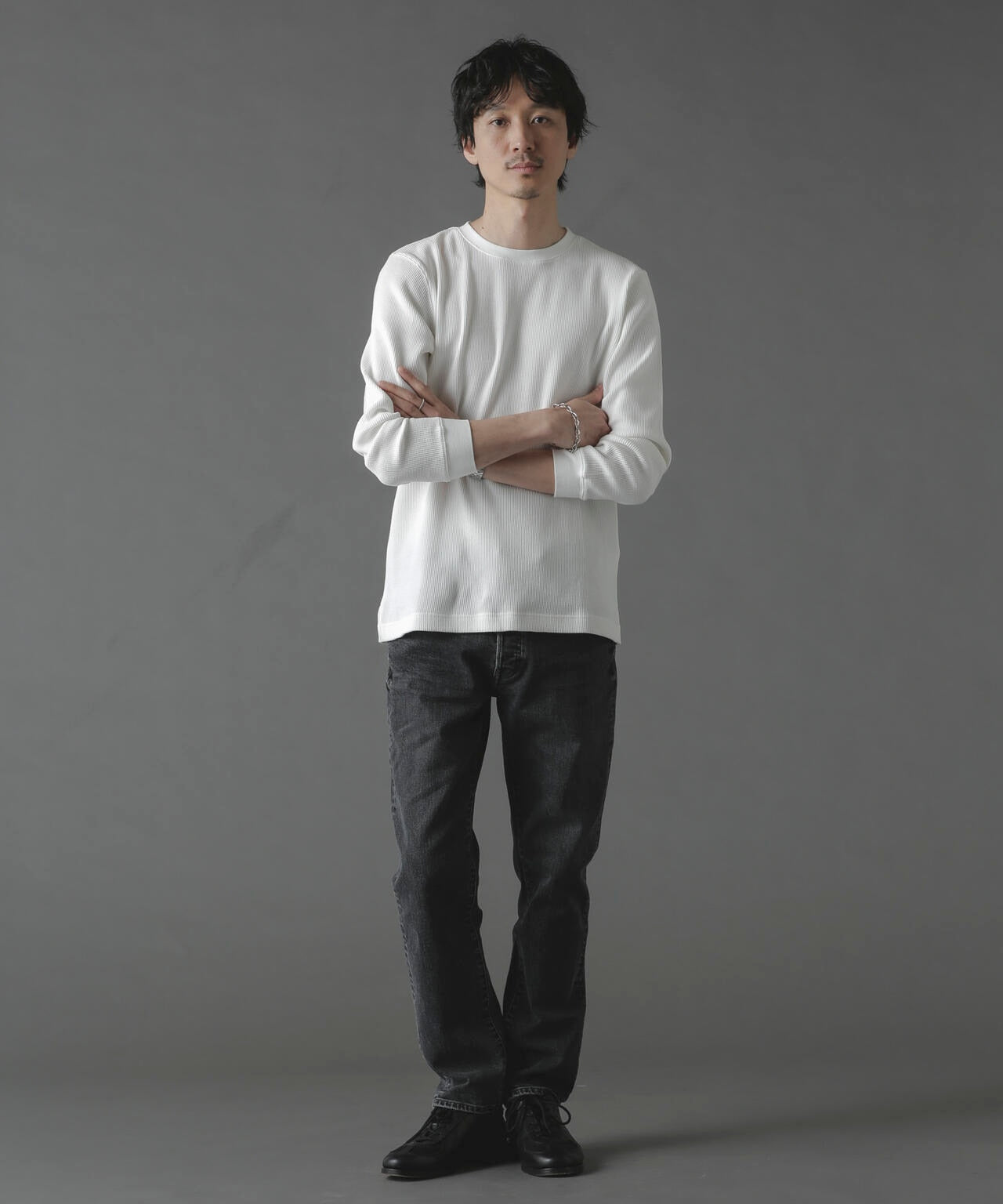 アンチスメルワッフルTシャツ 長袖 6724123212