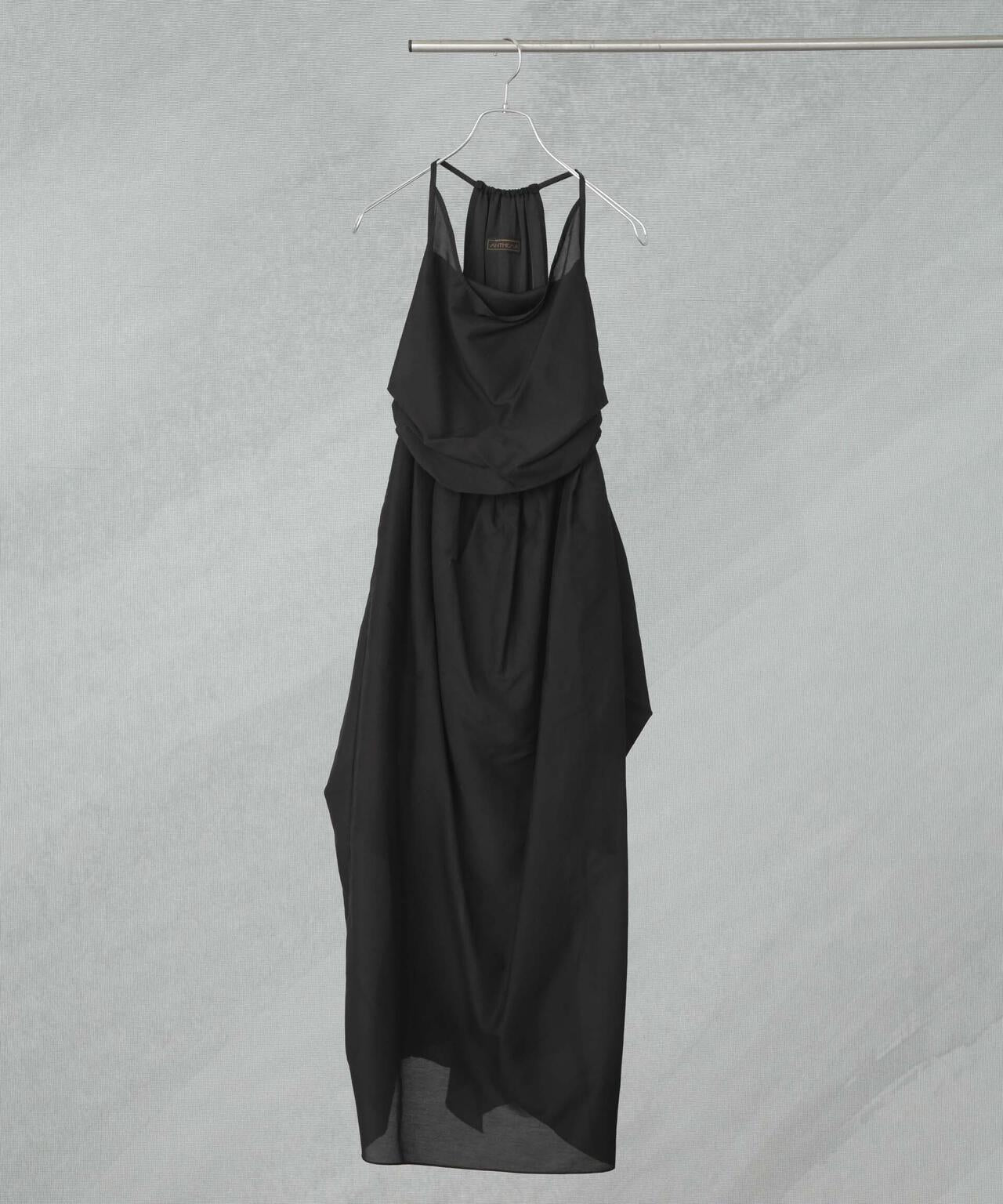 ANTHEM A/COTTON SILK DRAPE BUSTLE DRESS 6715119049