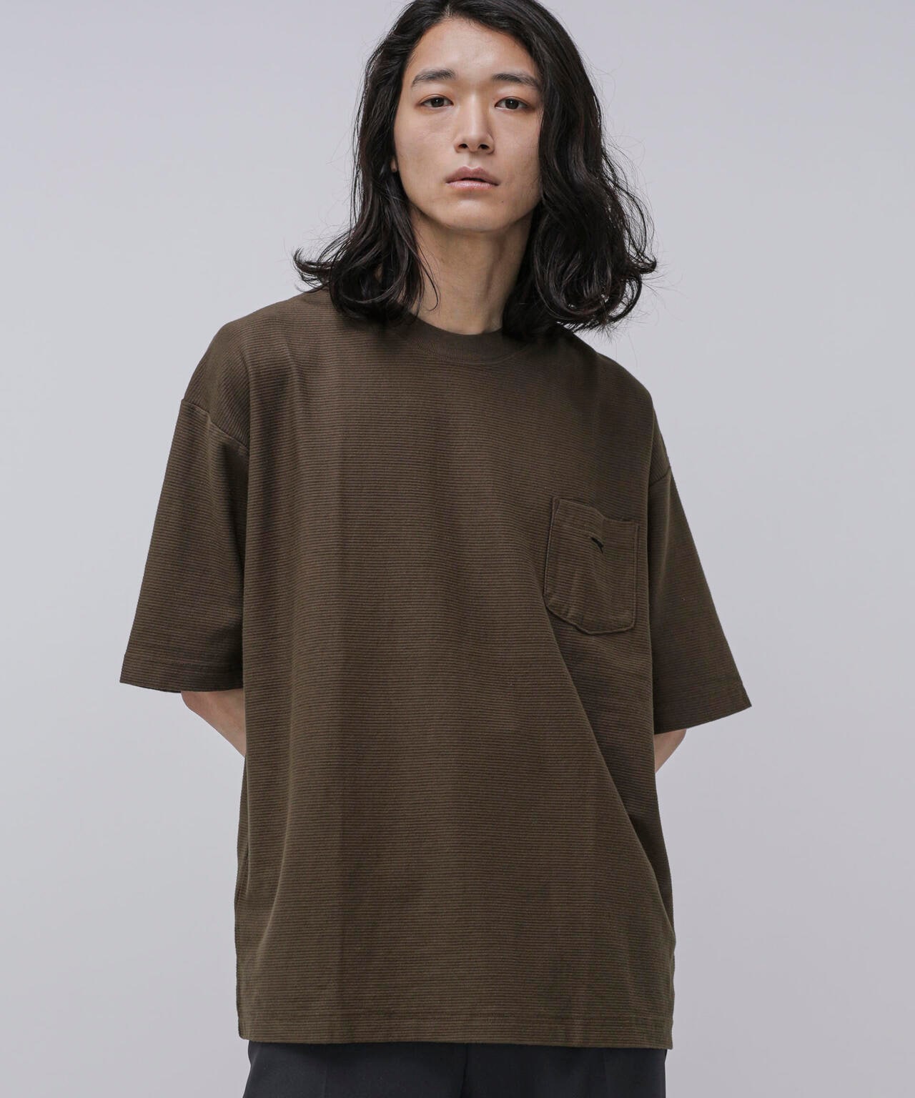 LB.04/タックボーダーポケットTシャツ 6723124264