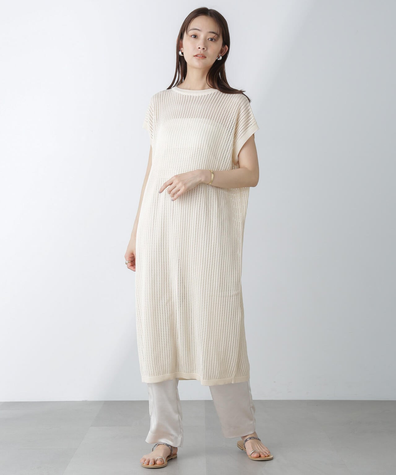 前後2wayメッシュワンピース 6734119323
