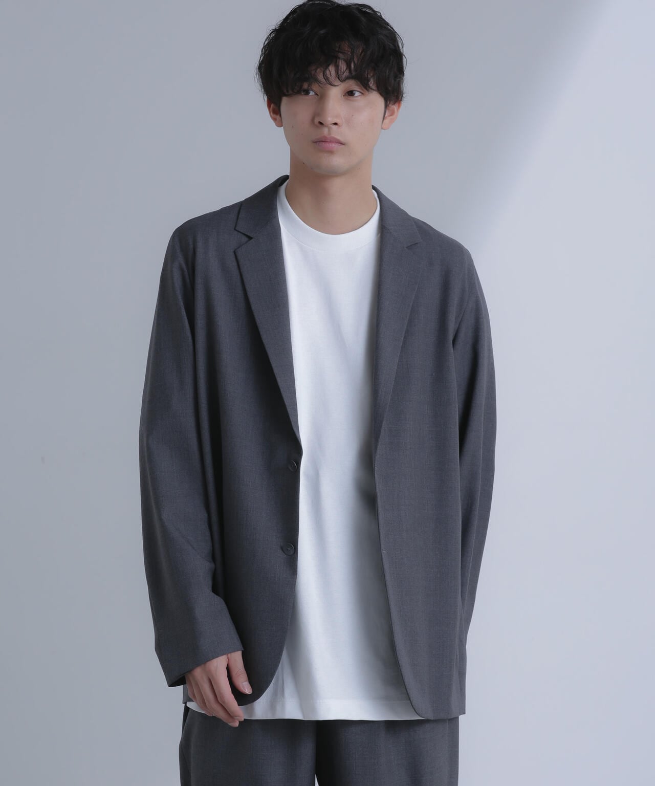 ATON/WOOL TROPICAL TAILORED JACKET 6704116021