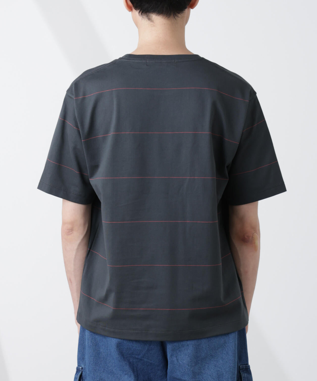 パネルボーダーTシャツ 半袖 6725124230