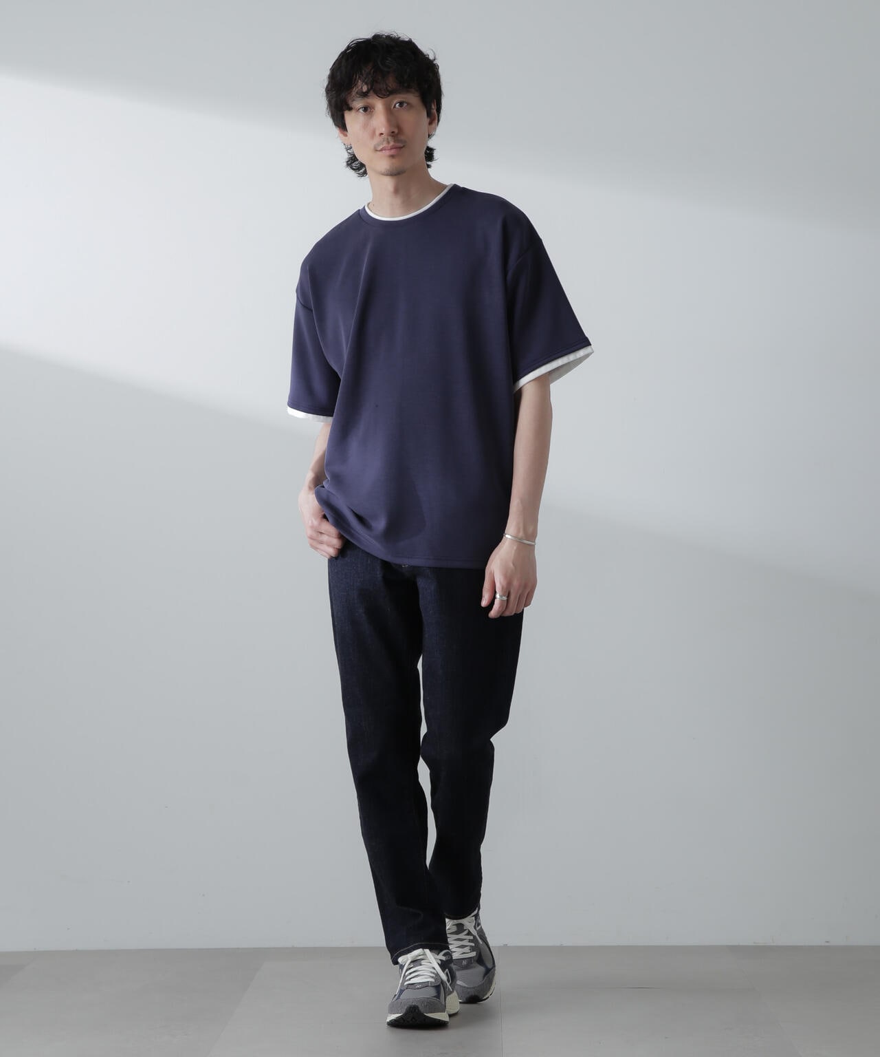 バックステッチリラックスダンボールTシャツ 半袖 6724124240