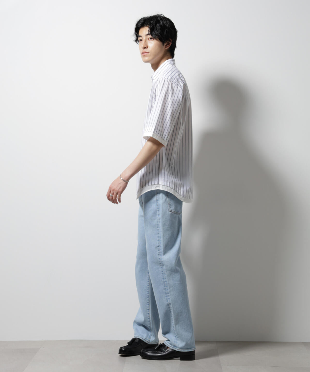 WEB限定/クレイジーストライプシャツ 半袖 2 6725121231