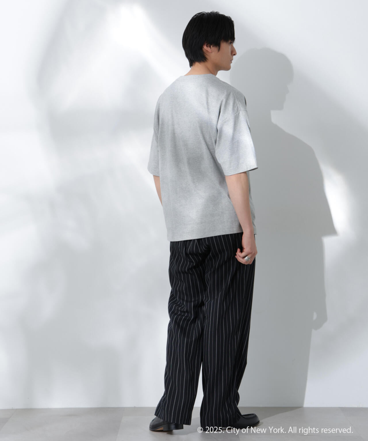 Anti Soaked(R)×NYC ロゴ刺繍 汗染み防止Tシャツ 6685124222
