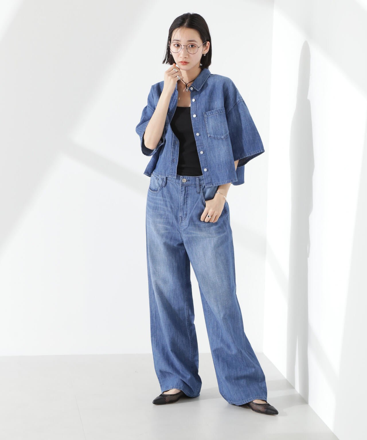 Healthy DENIM/Breezy Rosehip 半袖シャツ 6715121005
