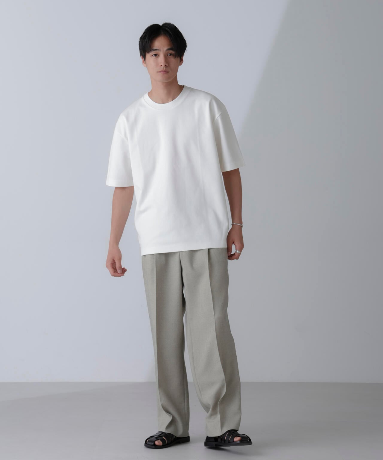 ダブルスムースクルーネックBIGTシャツ 半袖 6724124233