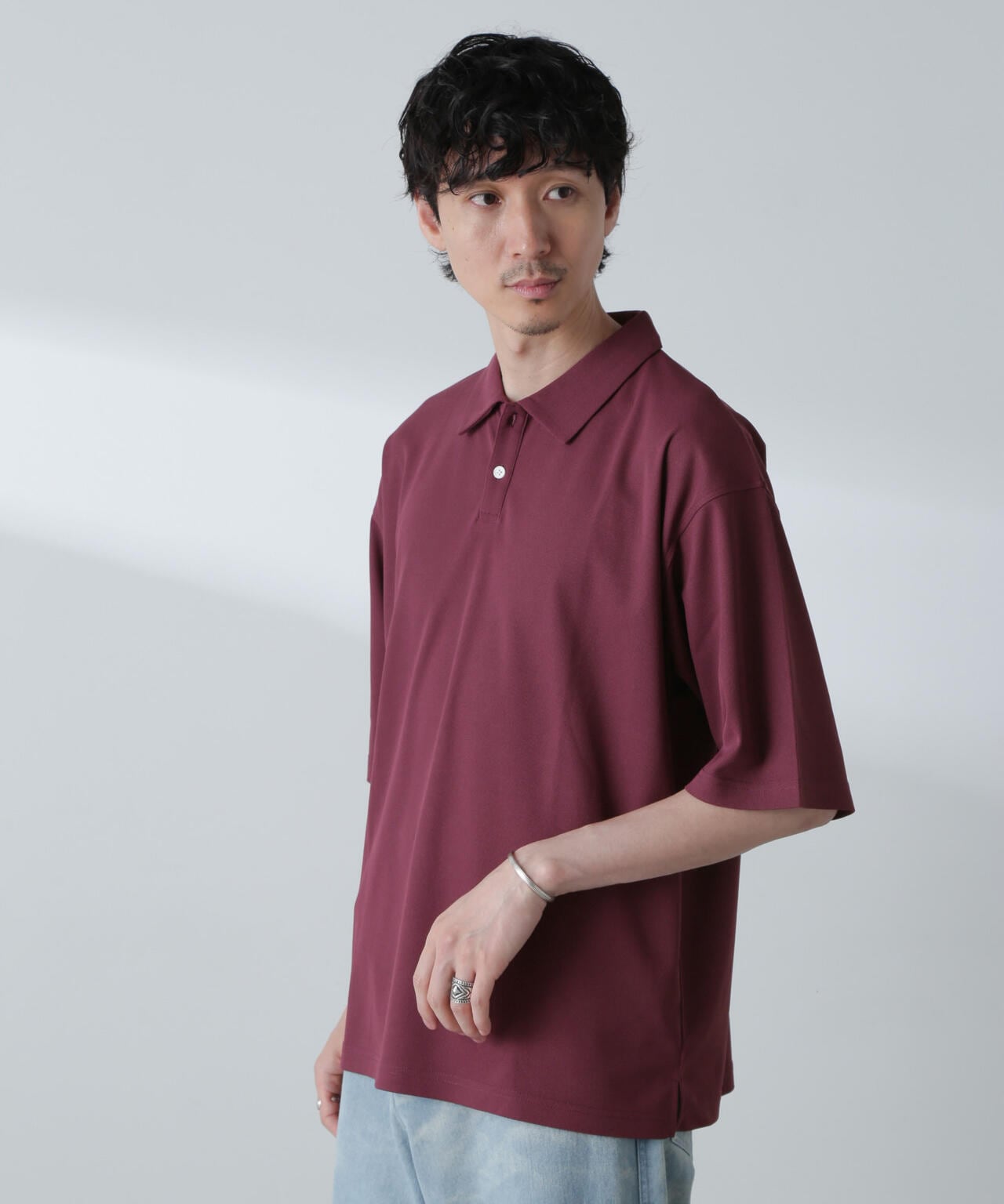 ドライカノコワイドポロシャツ 半袖 6724124253