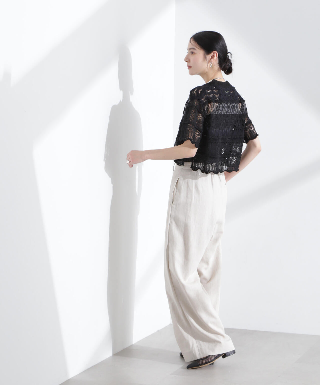 ODAKHA/crazy lace short knit 6715122026