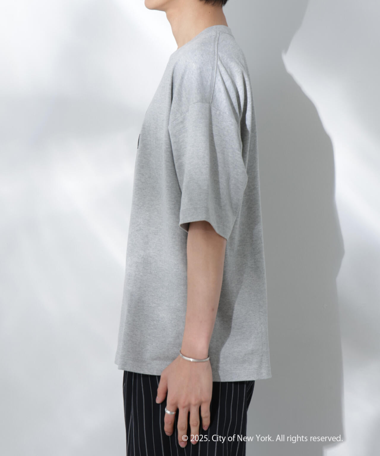 Anti Soaked(R)×NYC ロゴ刺繍 汗染み防止Tシャツ 6685124222
