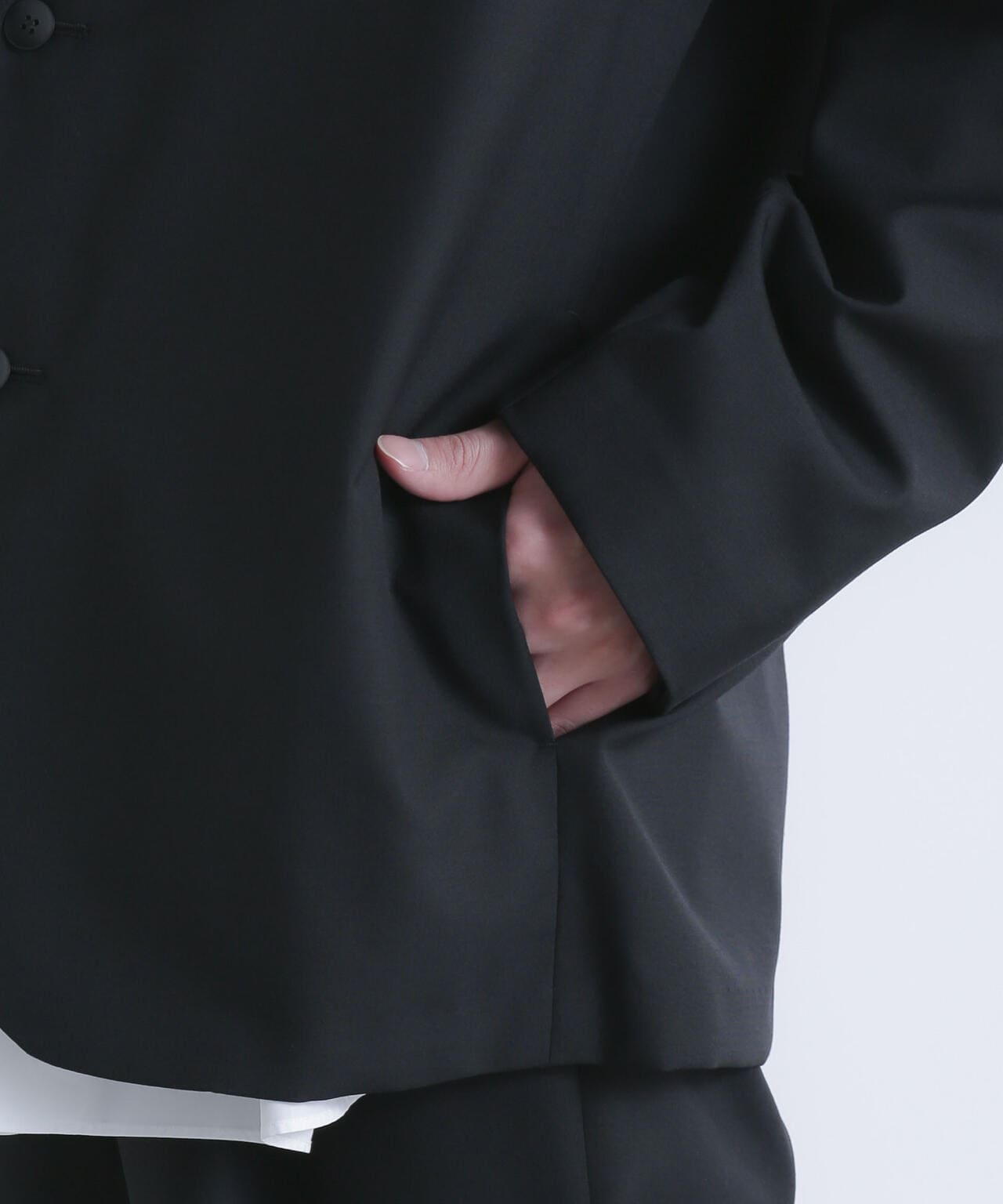 ATON/WOOL TROPICAL TAILORED JACKET 6704116021