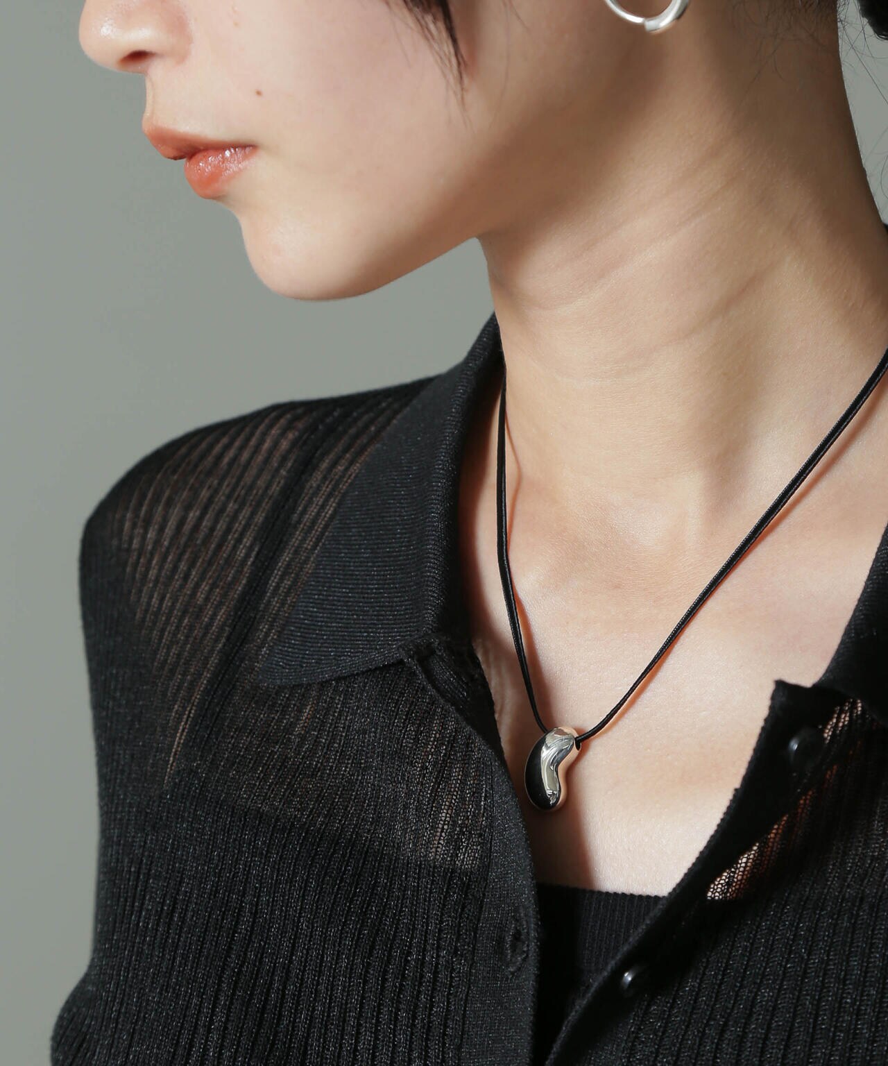 PHILIPPE AUDIBERT/Siya cord necklace シルバー 6715146053