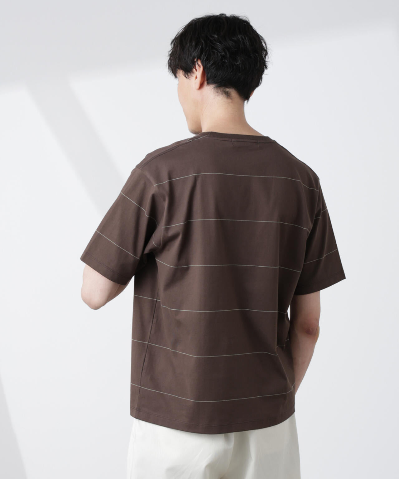 パネルボーダーTシャツ 半袖 6725124230
