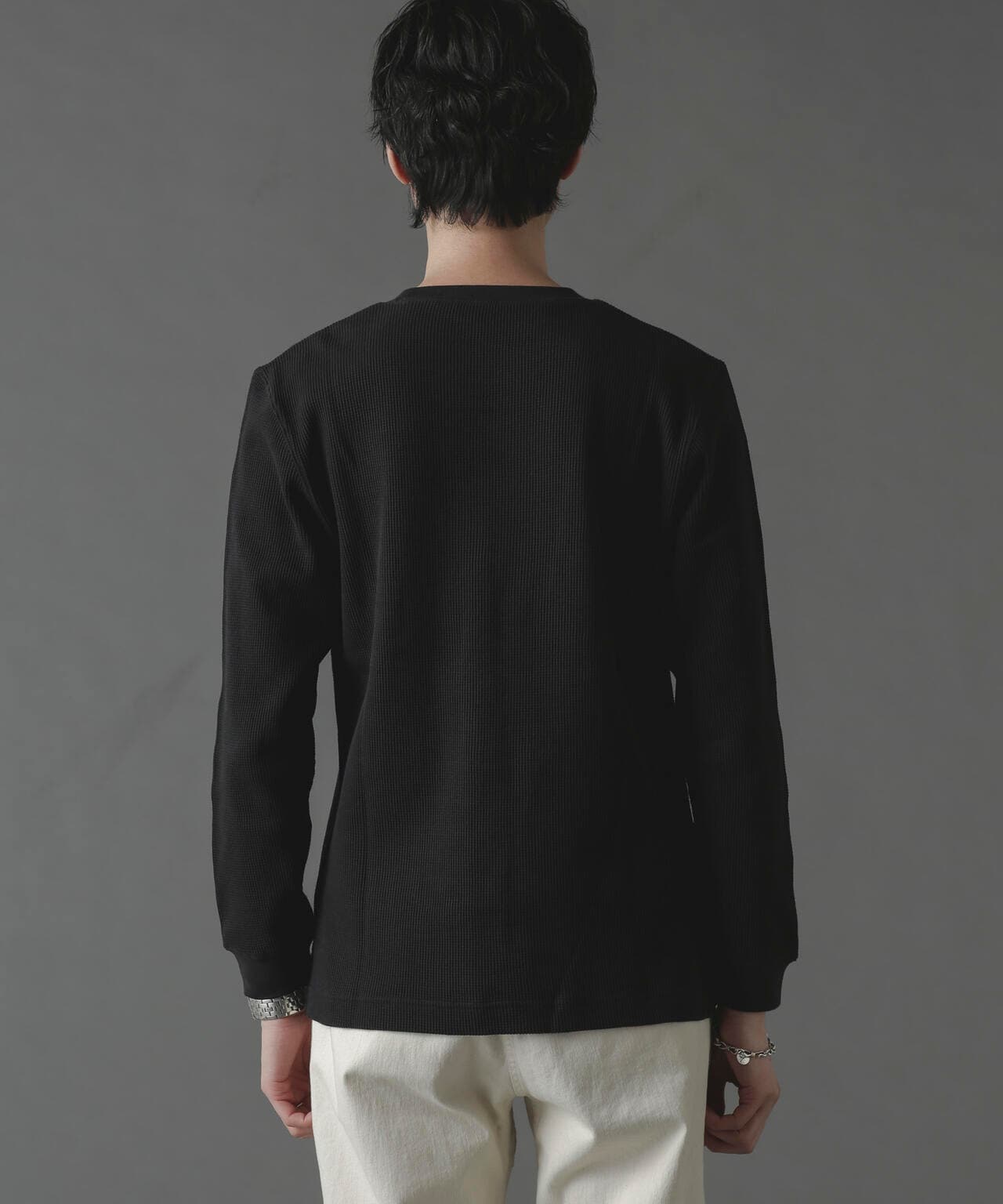 アンチスメルワッフルTシャツ 長袖 6724123212
