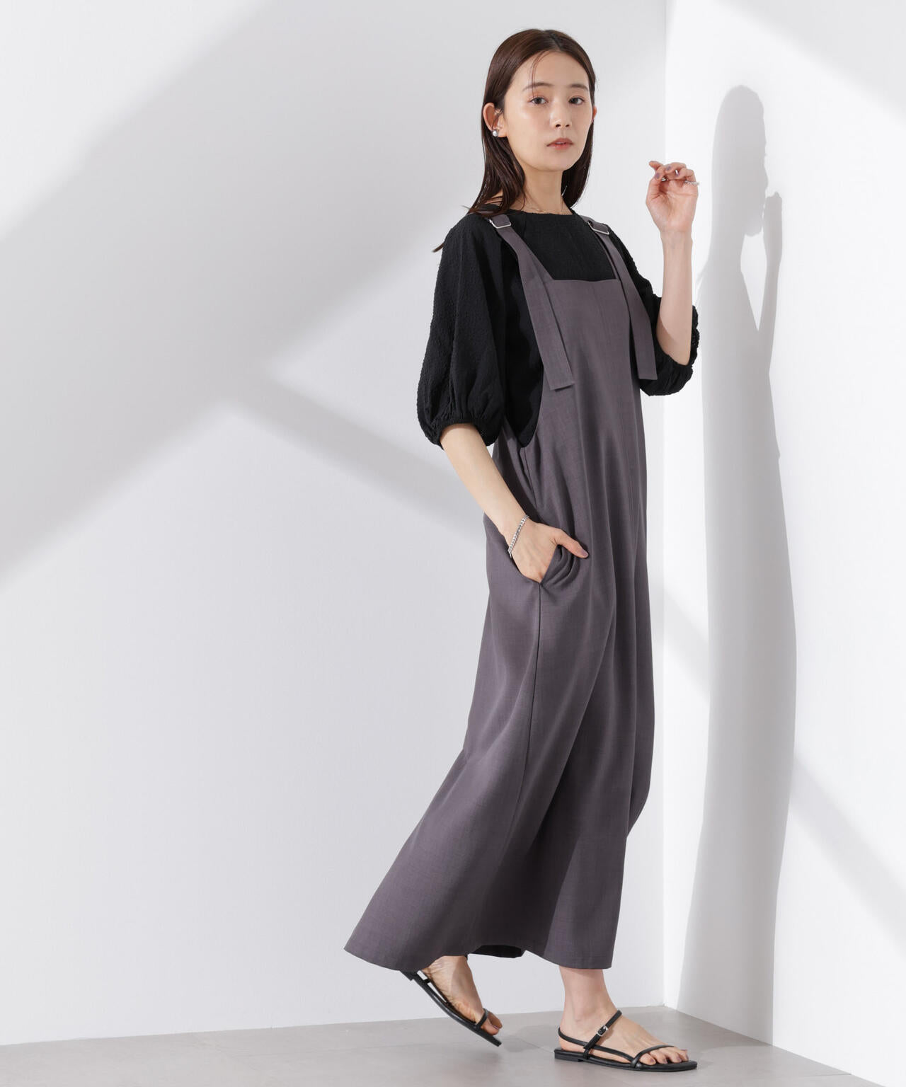 前後2wayサロペットワンピース 6735119330