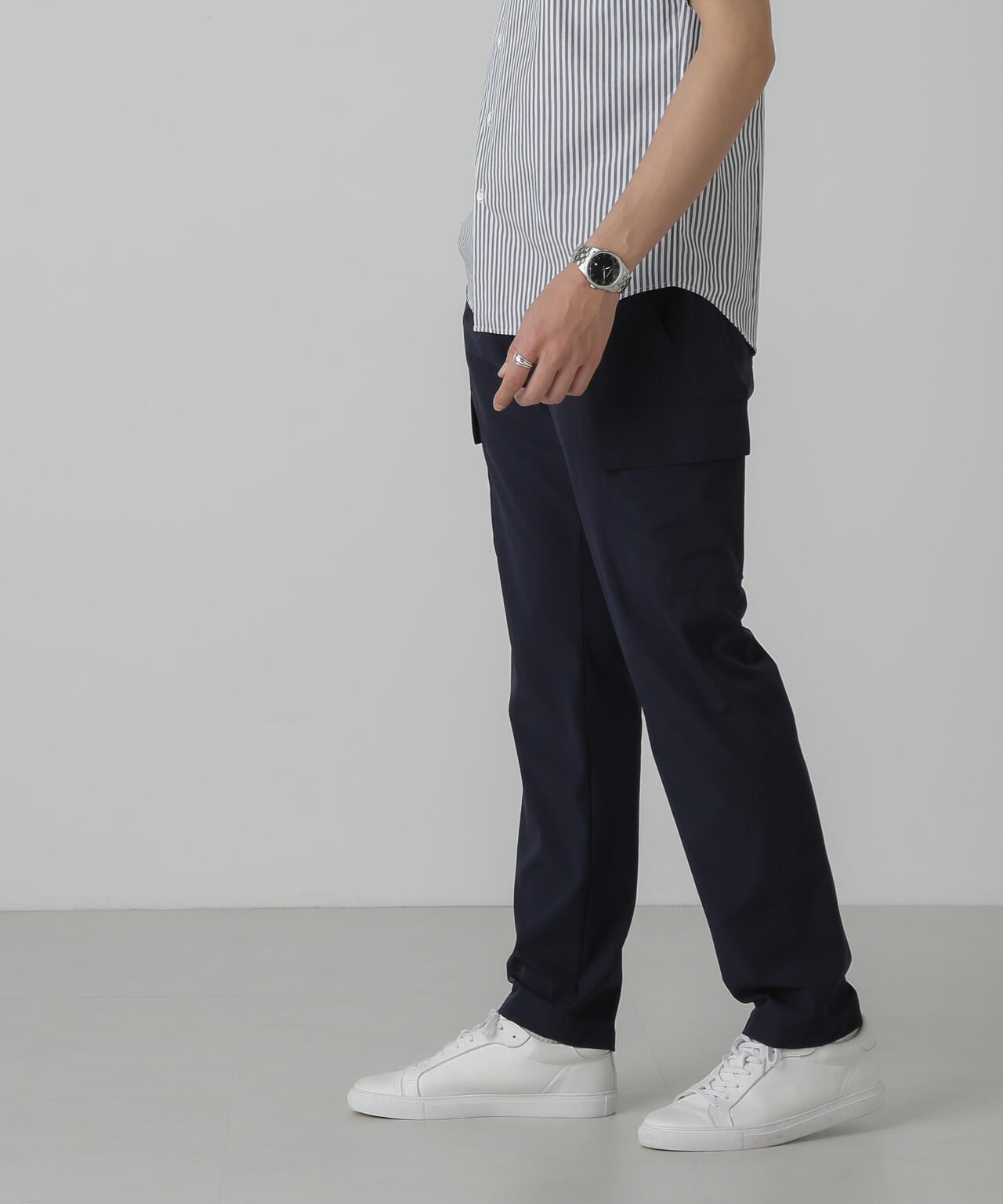 「N trousers」スリムストレッチ カーゴパンツ 6684127237