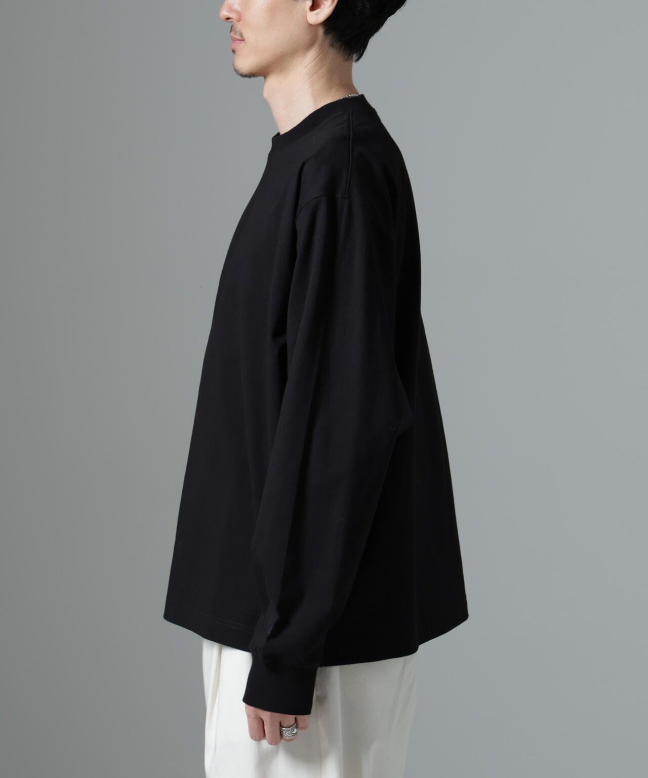 ビッグシルエットワンポイントTシャツ 長袖 6725123204