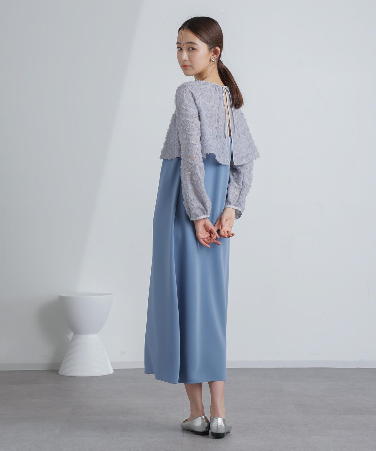 前後2WAYボレロ付きキャミワンピース 6694119309