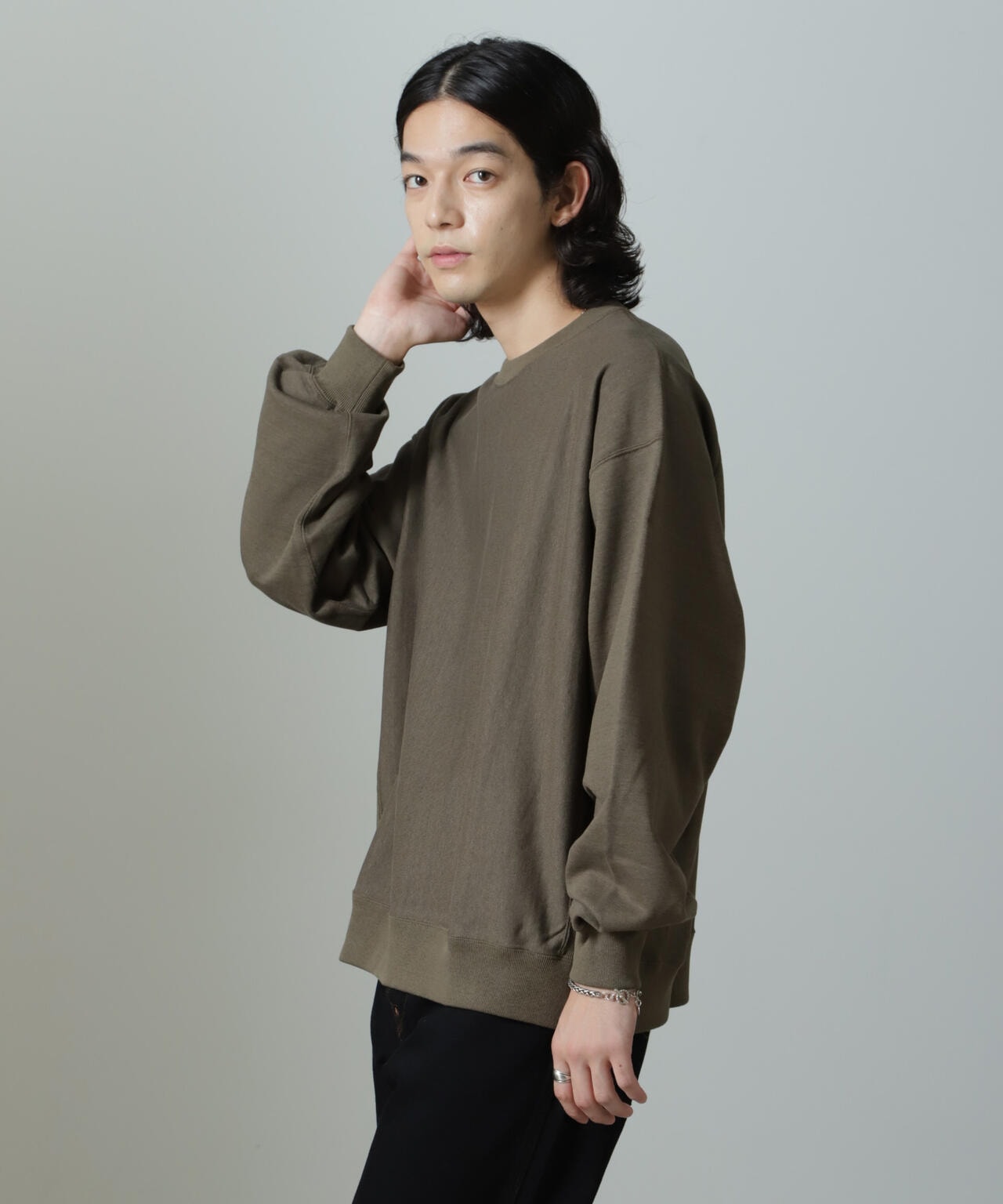 ULTERIOR/FADED SILKY TERRY RW SWEAT SH 6704223051
