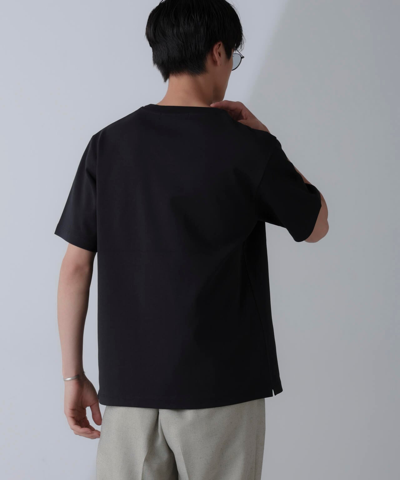 ダブルスムースVネックTシャツ 半袖 6724124232
