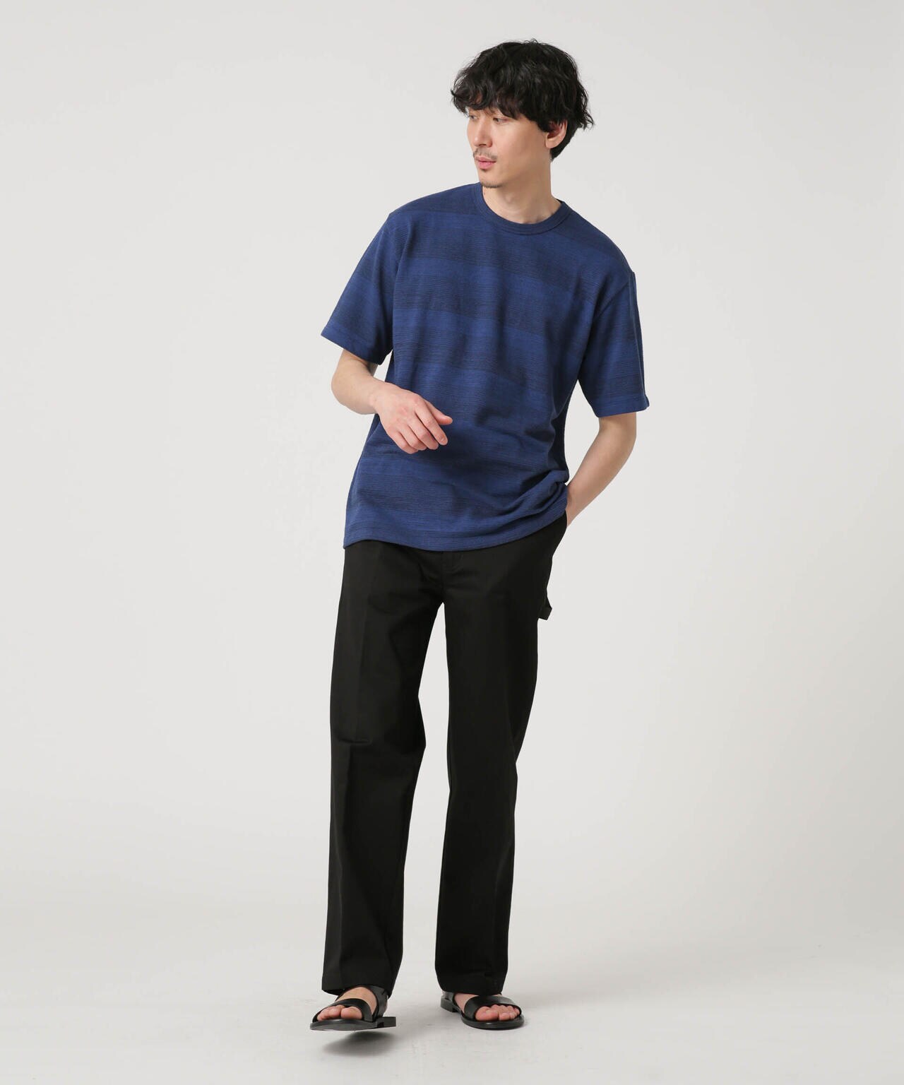 LB.03/メランジボーダークルーネックTシャツ 6683124232