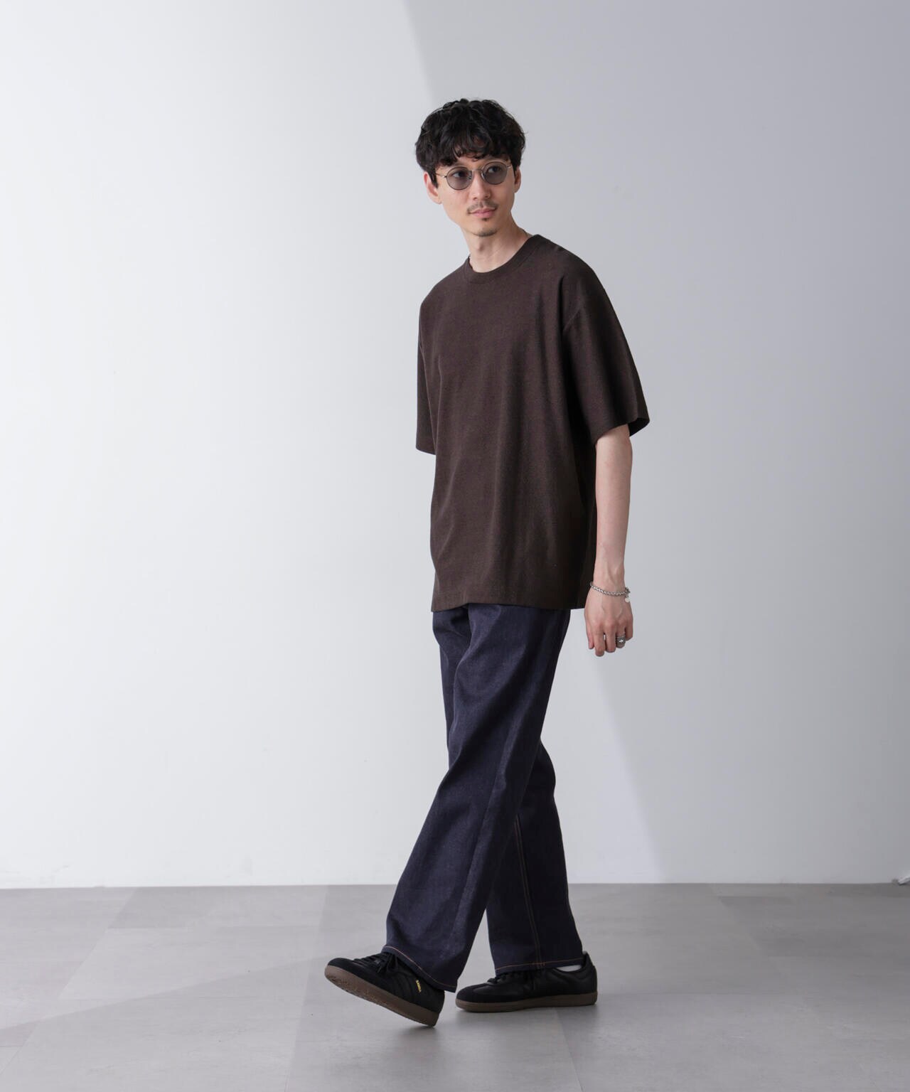 カットジョーゼットクルーネックTシャツ 6684224211