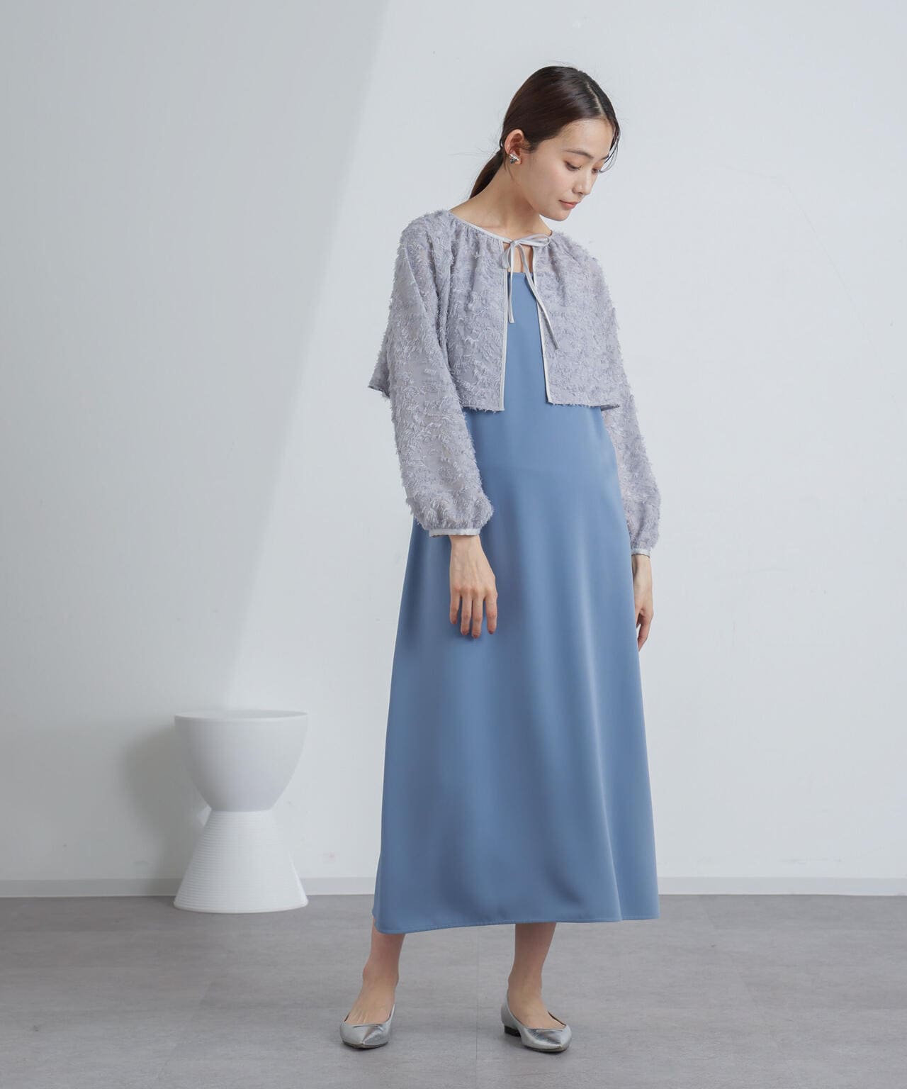 前後2WAYボレロ付きキャミワンピース 6694119309