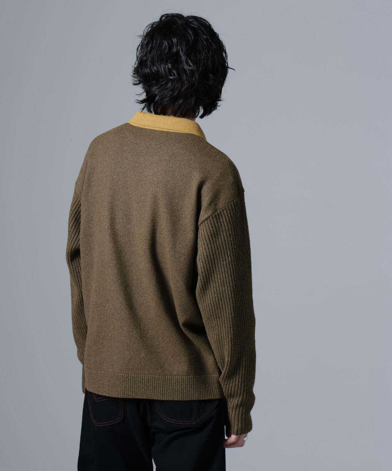 WEB限定/バイカラースキッパーニット 6724222229