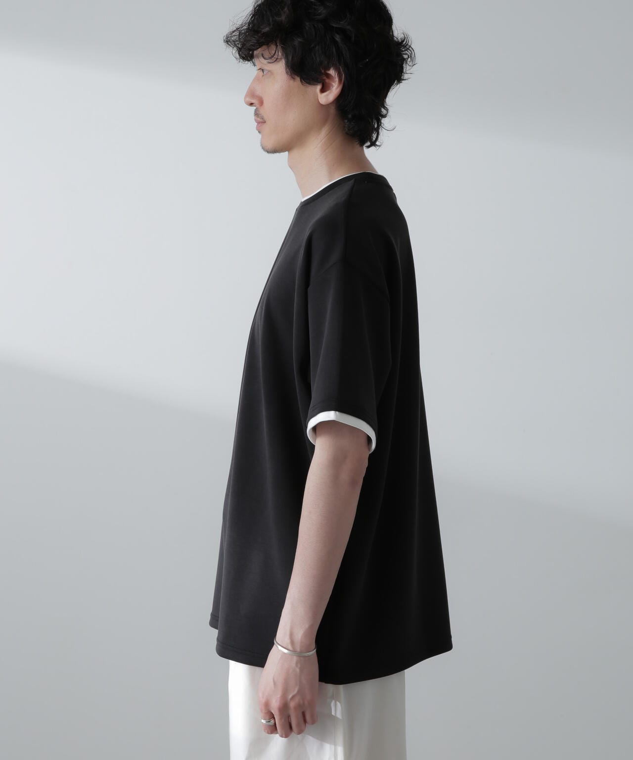 バックステッチリラックスダンボールTシャツ 半袖 6724124240