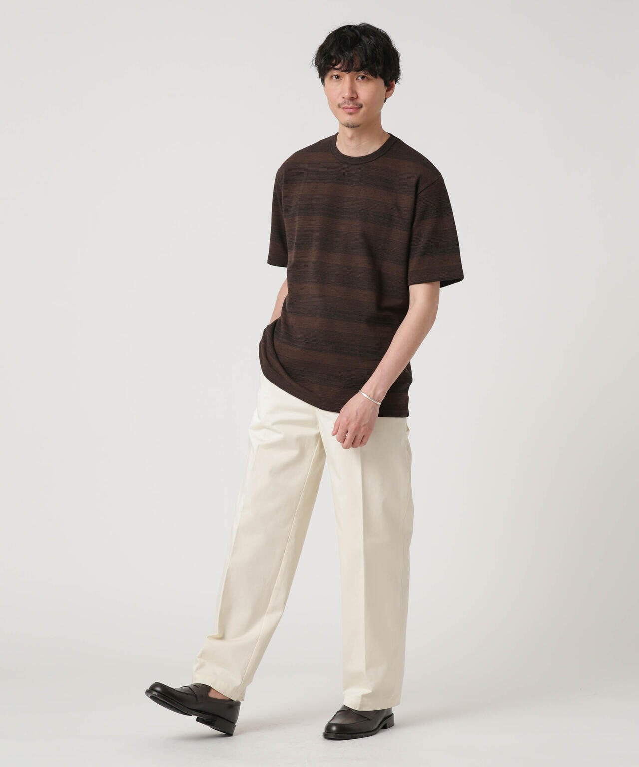 LB.03/メランジボーダークルーネックTシャツ 6683124232