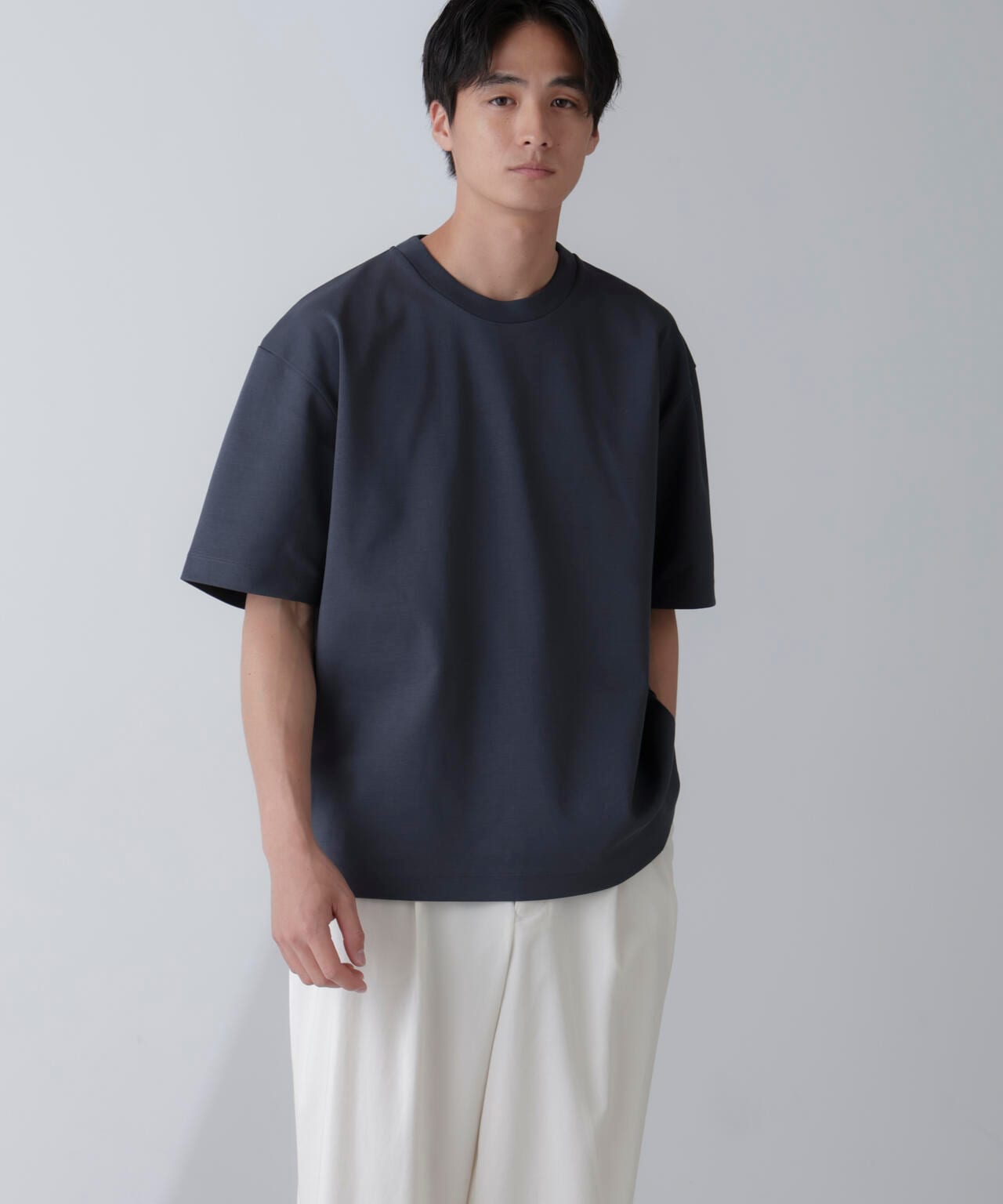 ダブルスムースクルーネックBIGTシャツ 半袖 6724124233