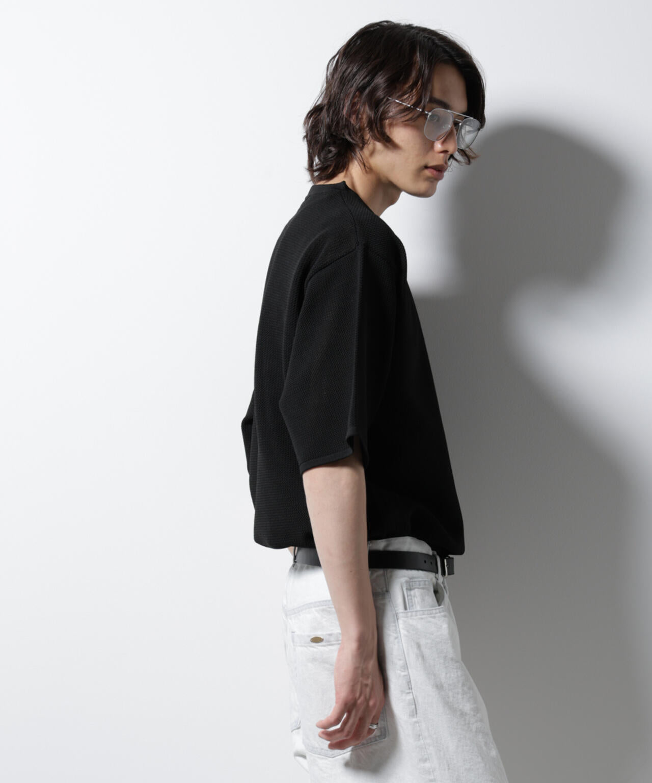 スポンディッシュ メッシュ クルーネックニットTEE 6685122219