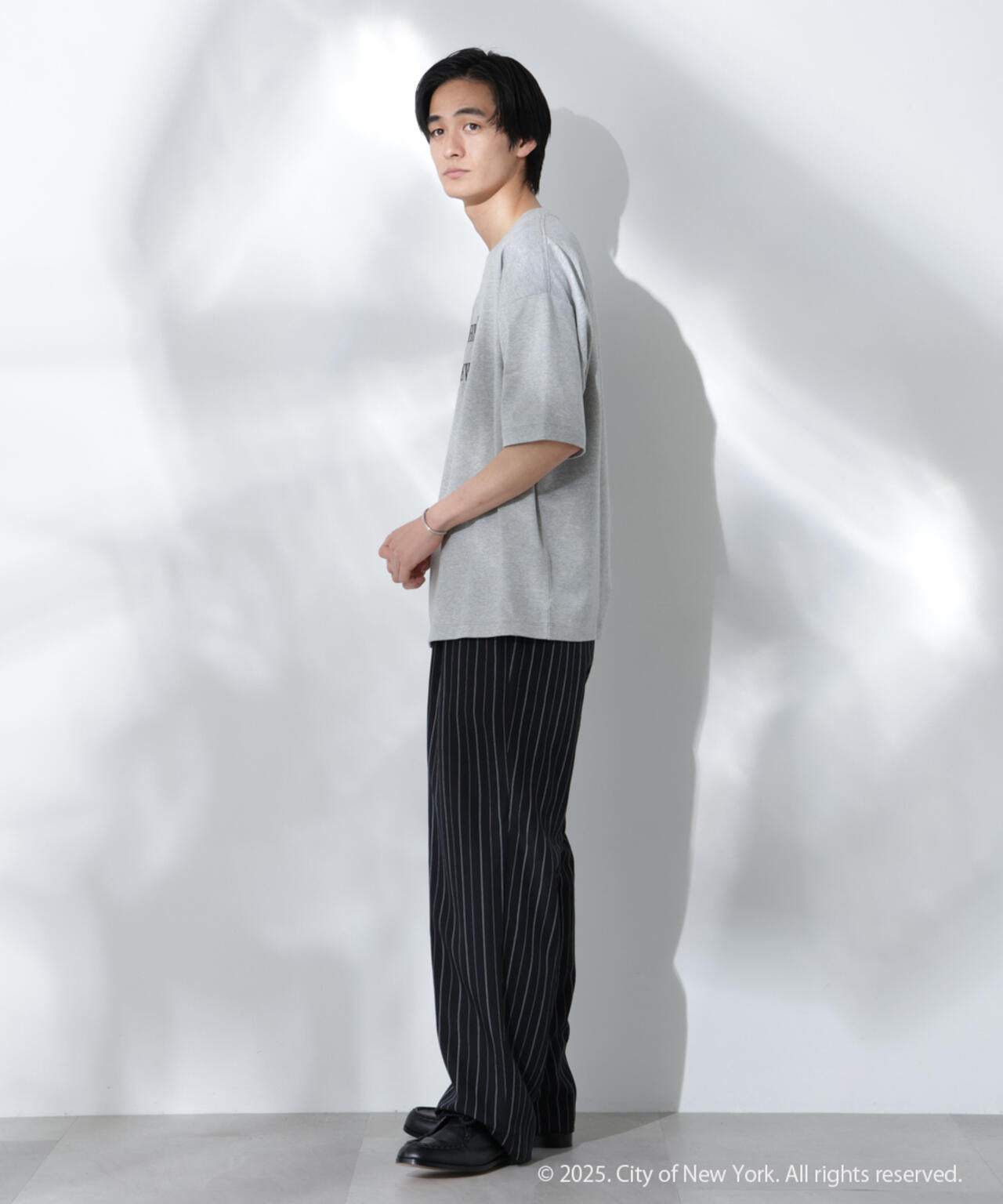 Anti Soaked(R)×NYC ロゴ刺繍 汗染み防止Tシャツ 6685124222