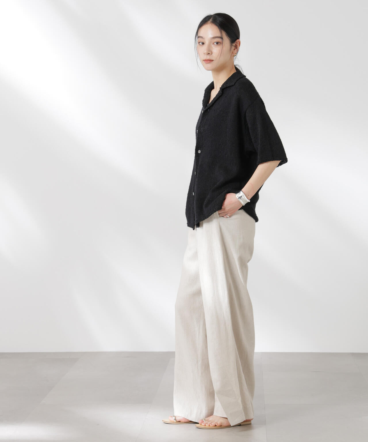 YONETOMI/GIMA SLUB KNIT S/T 6715122019