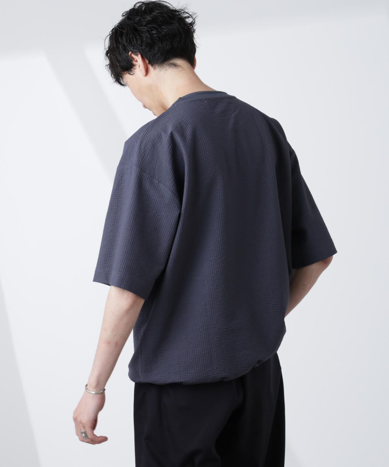 シルケットサッカーワイドTシャツ 半袖 6725124210