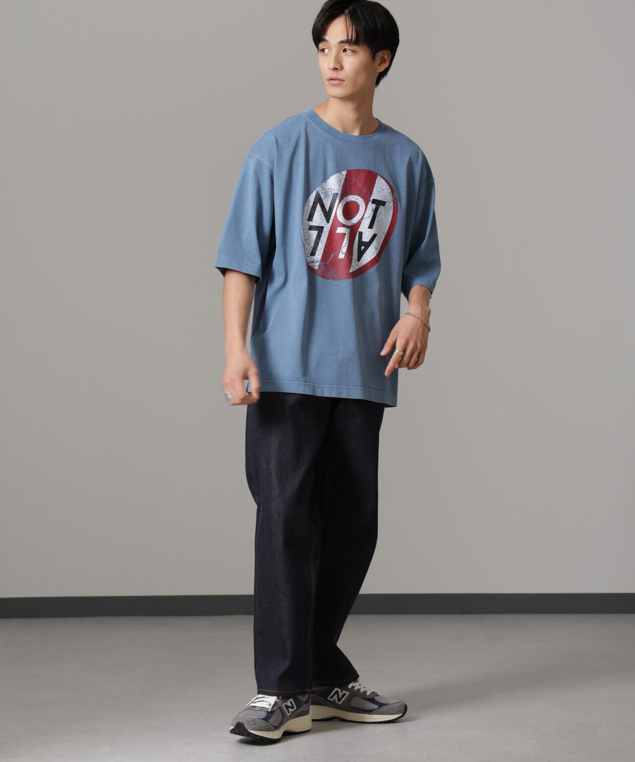 「NOT ALL」オーバーダイTシャツ 半袖 6724224227