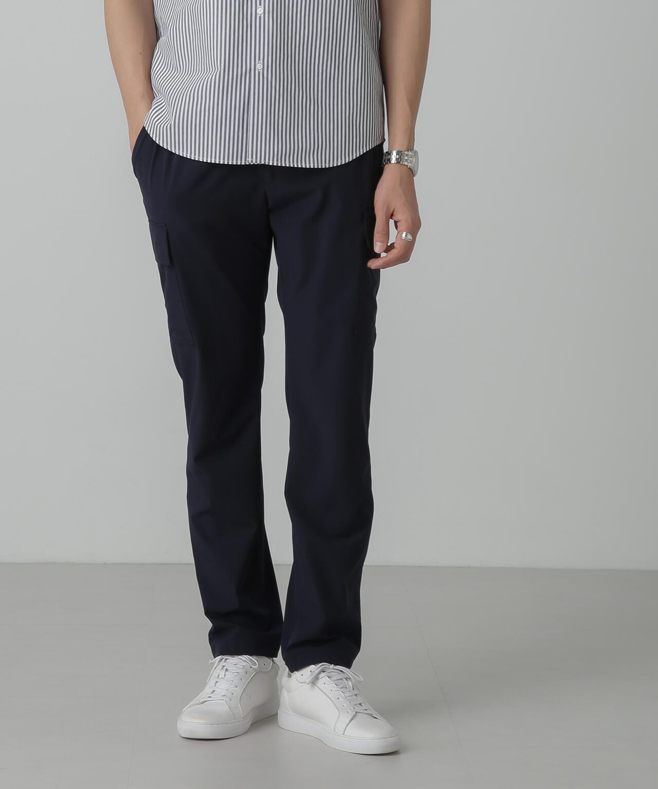 「N trousers」スリムストレッチ カーゴパンツ 6684127237