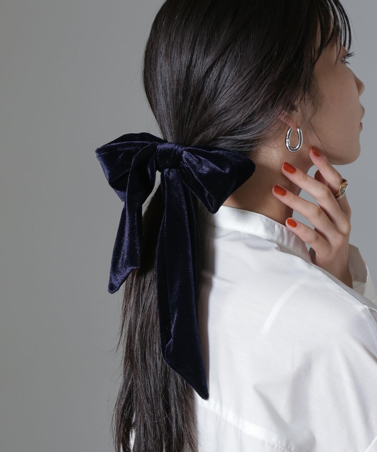 ベロアリボンヘアゴム 6735138301
