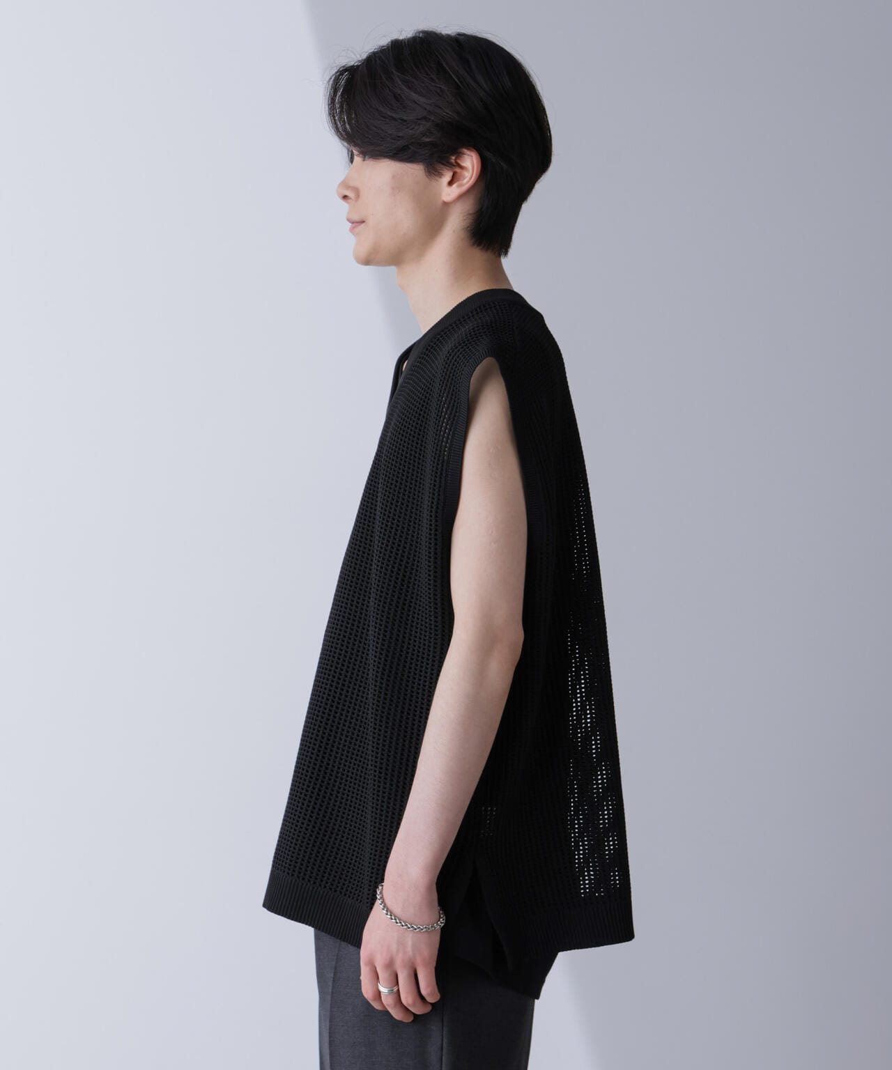 WEB限定/ルーズシルエット ニットベスト 6724222203