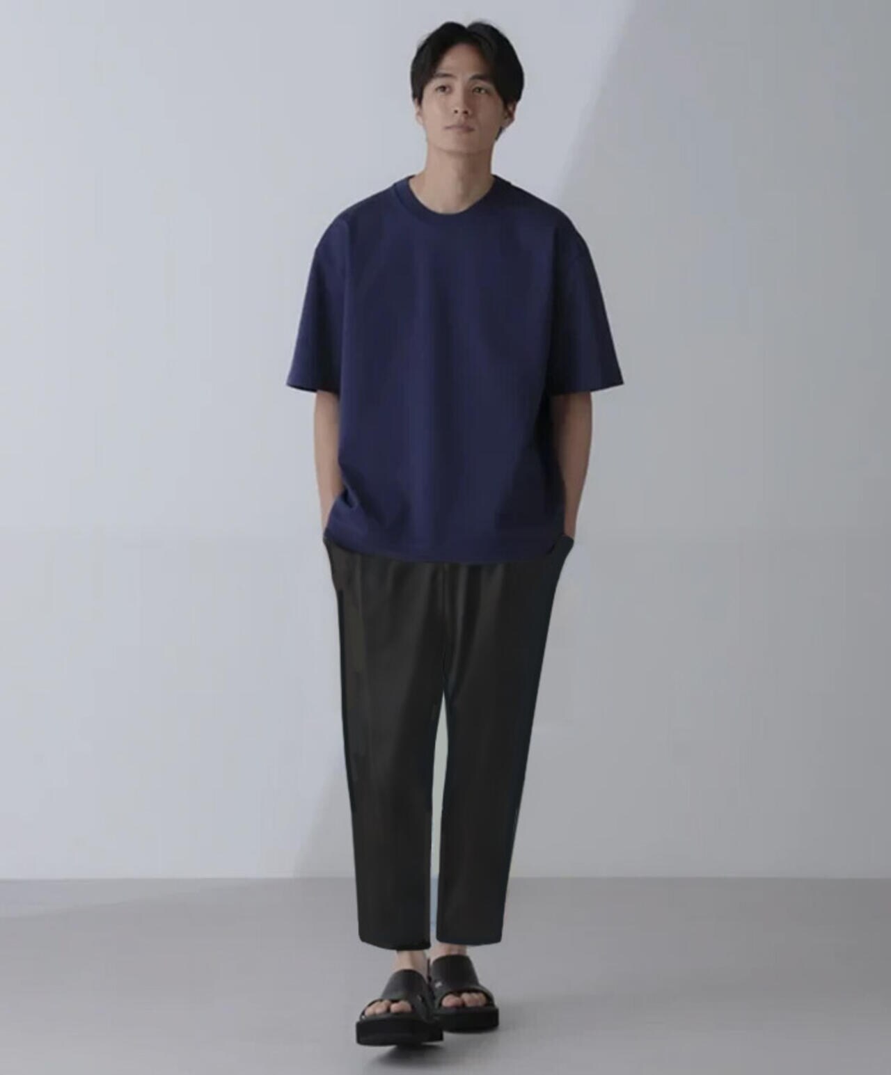 ダブルスムースクルーネックBIGTシャツ 半袖 6724124233