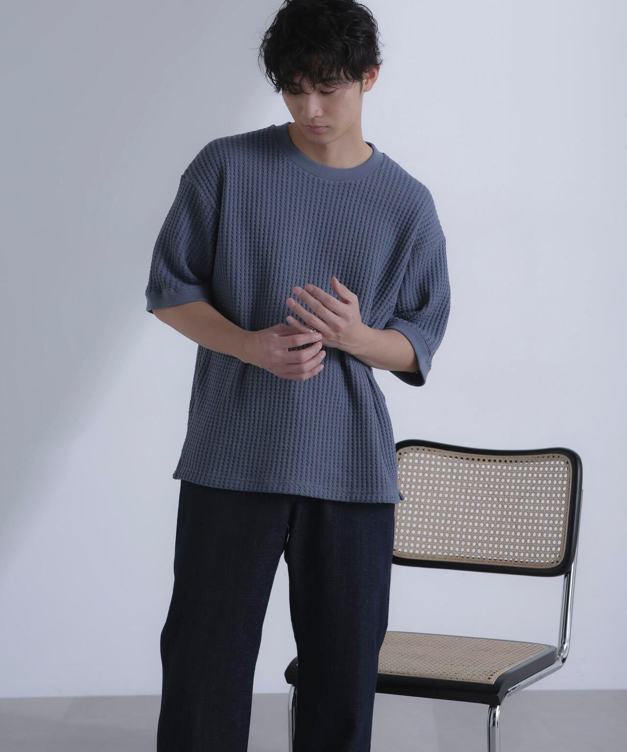 オニワッフルビッグTシャツ 五分袖 6724124212