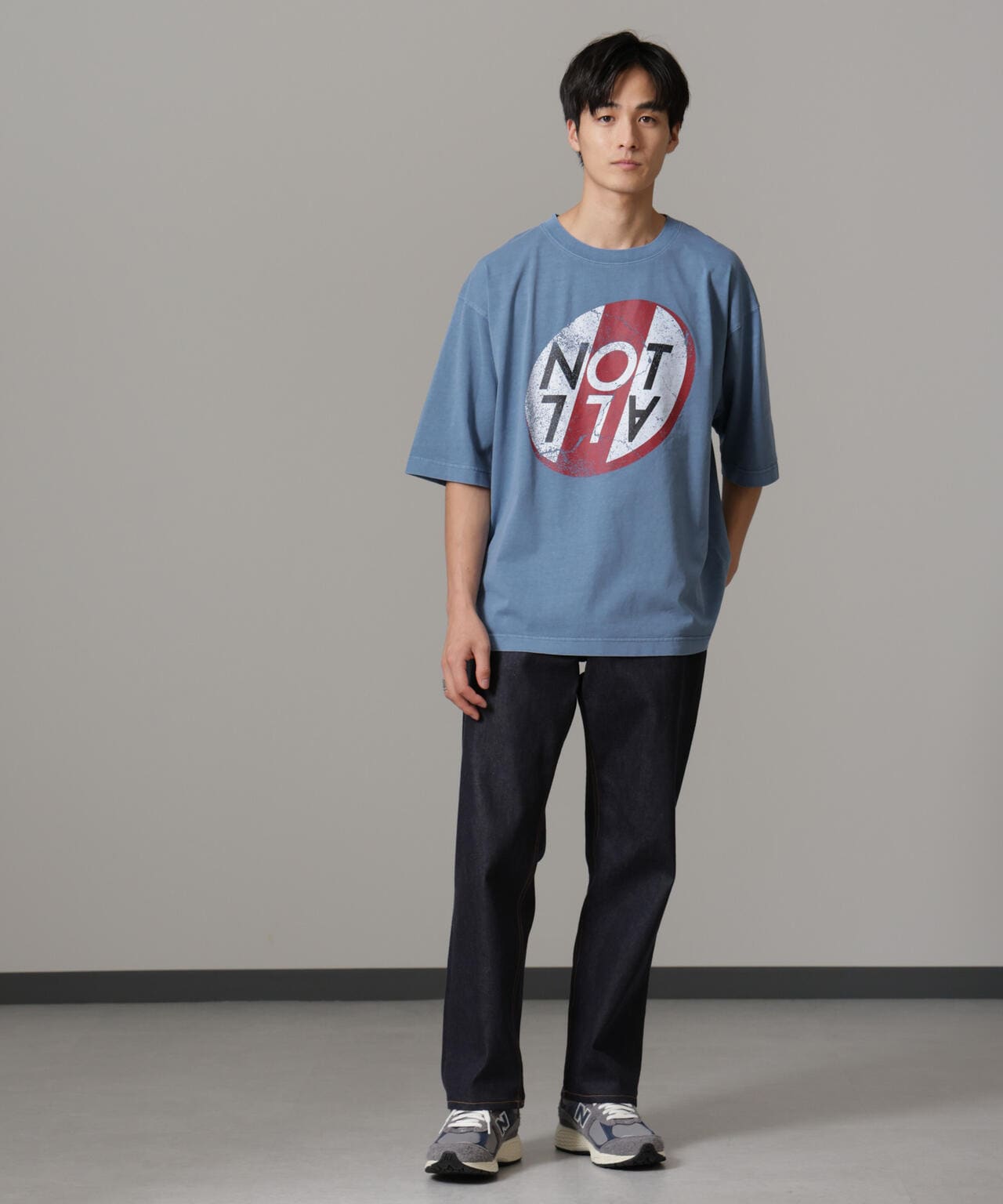 「NOT ALL」オーバーダイTシャツ 半袖 6724224227
