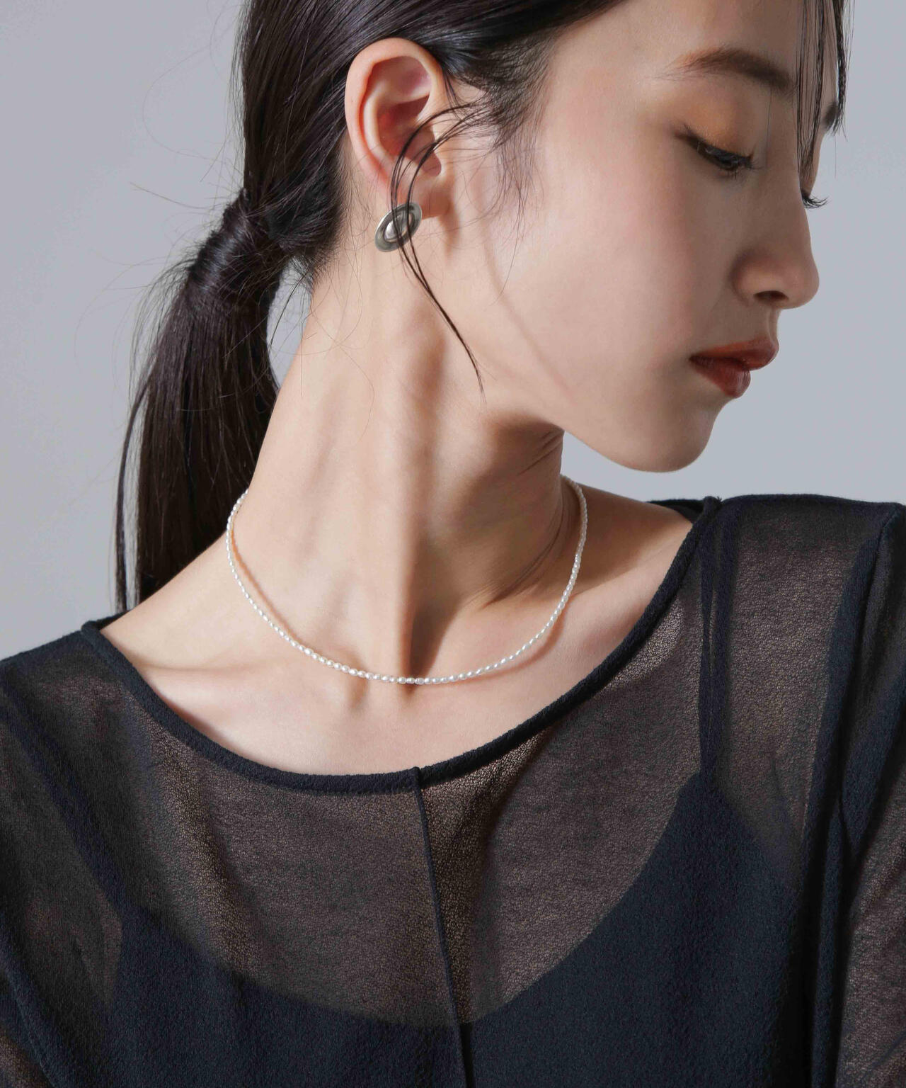 les bonbon/blanc pearl choker 6714246032