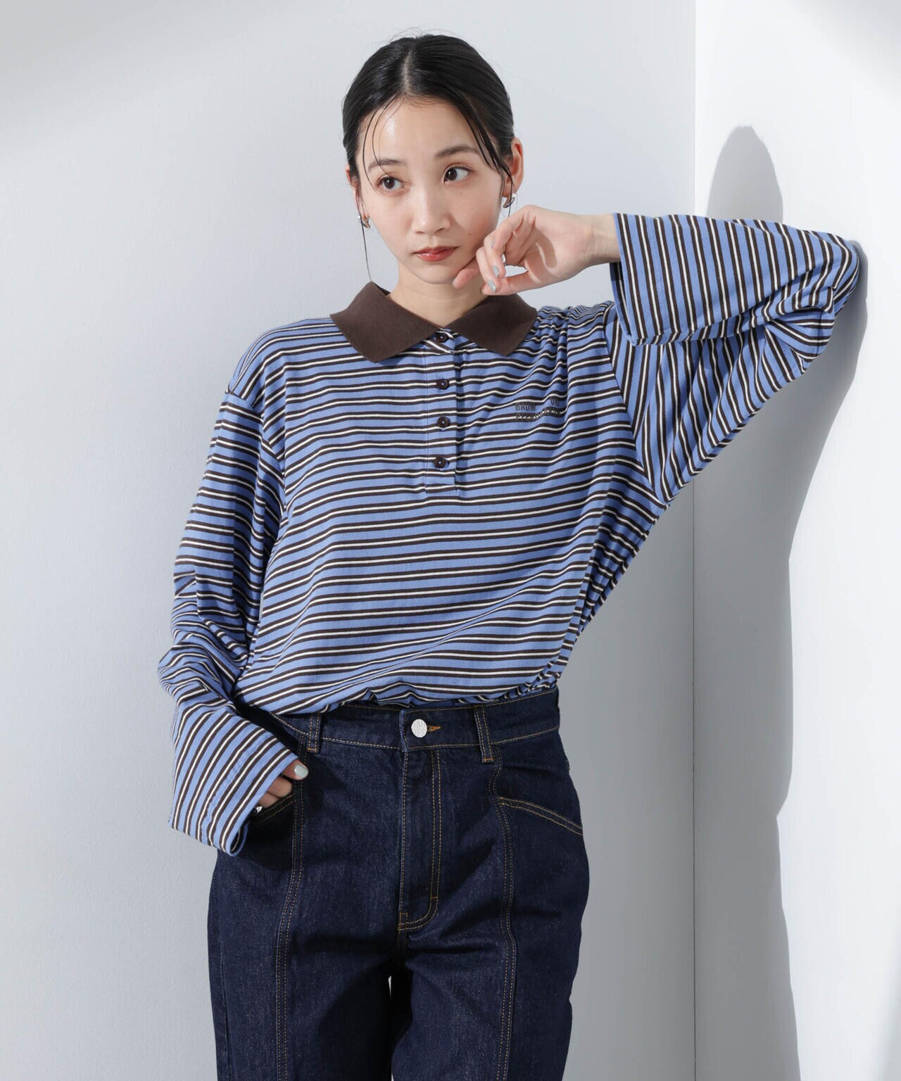 BAUM UND PFERDGARTEN/JEANNI Java Polo Stripe 6715123088