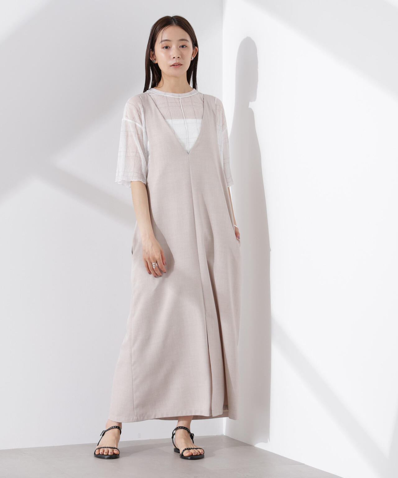 前後2wayサロペットワンピース 6735119330
