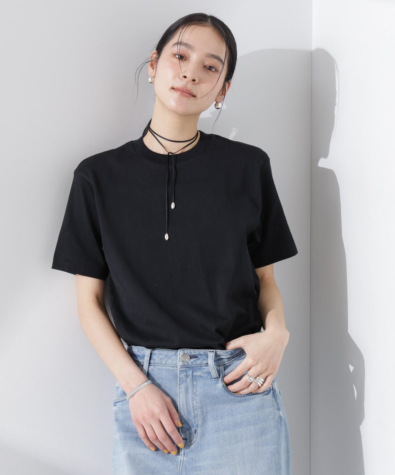 Hanes/1P T-SHIRTS KURO クルーネックTシャツ 6715124012