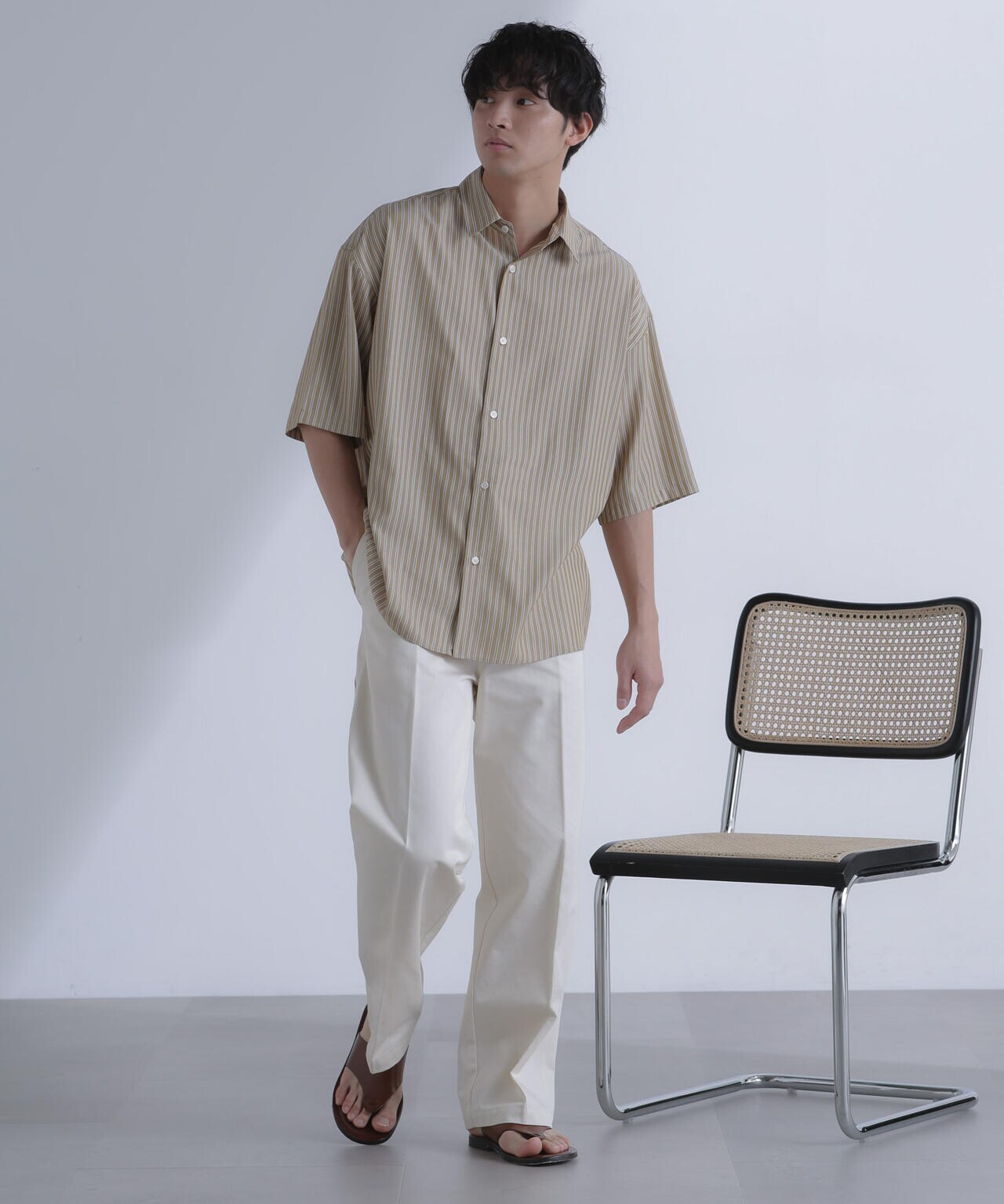 「大人のワイドシャツ」レギュラーカラー 半袖 6684121213