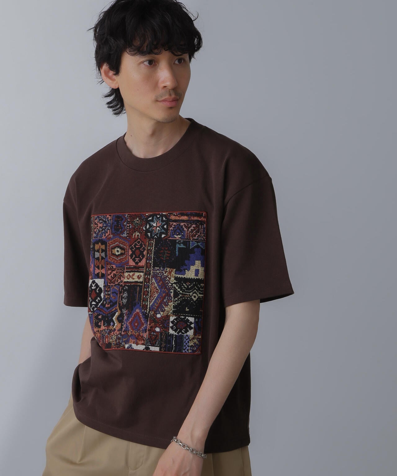 フレームアートワイドTシャツ 半袖 6724124228